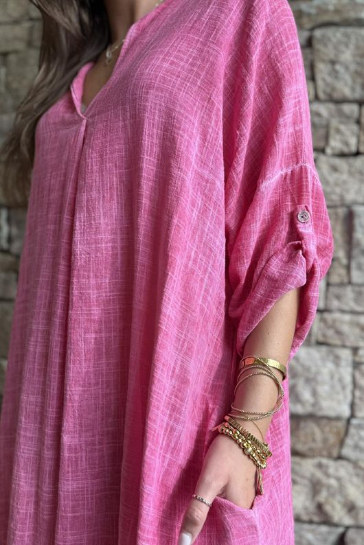Kasbah Souk Dress Washed Fuchsia